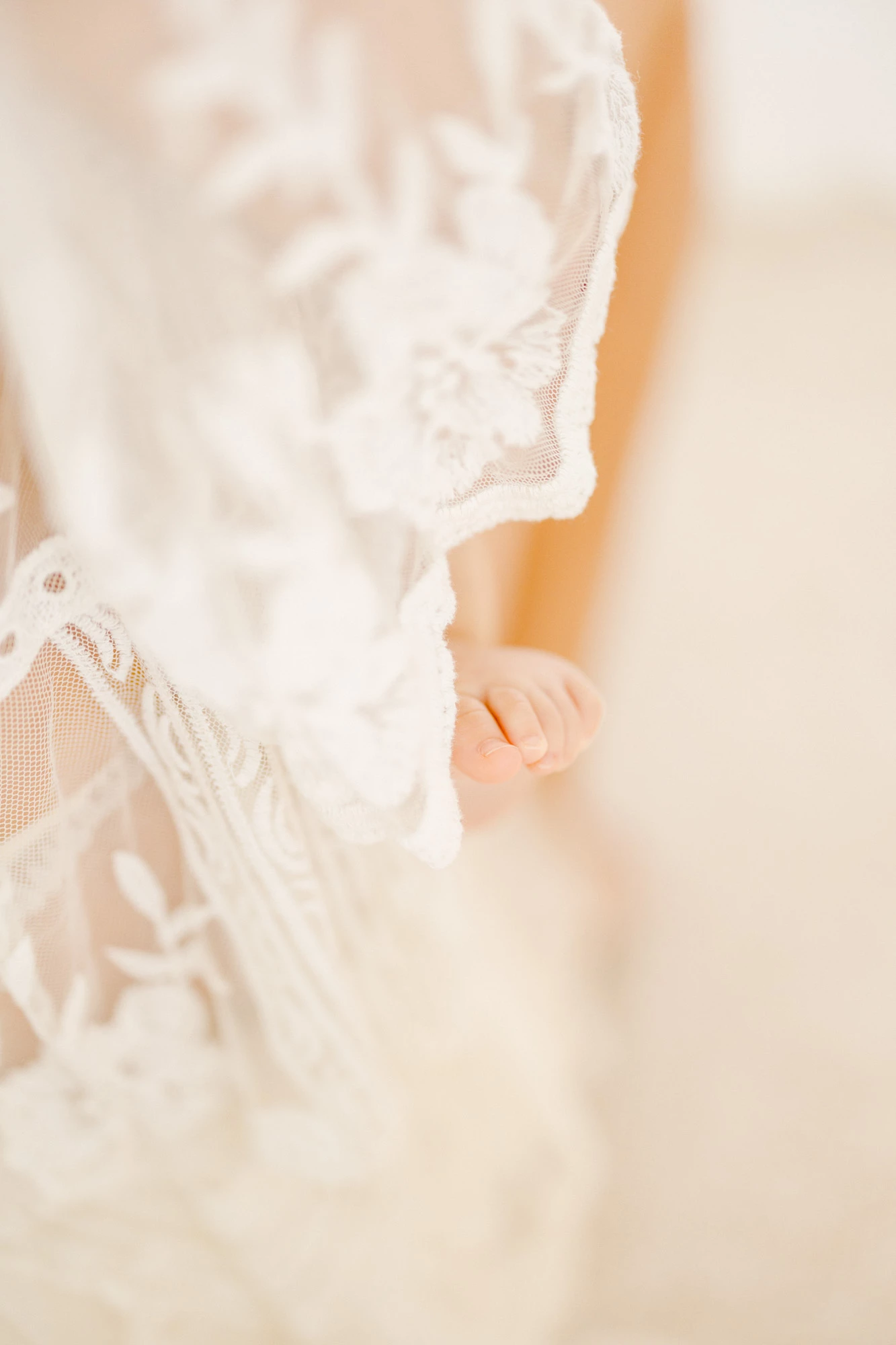 rose robe dentelle orange gris